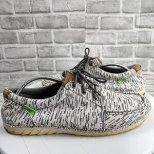 Twisted X  Zero-X White & Grey Canvas Lace Up Casual Shoe Men Size 13 M